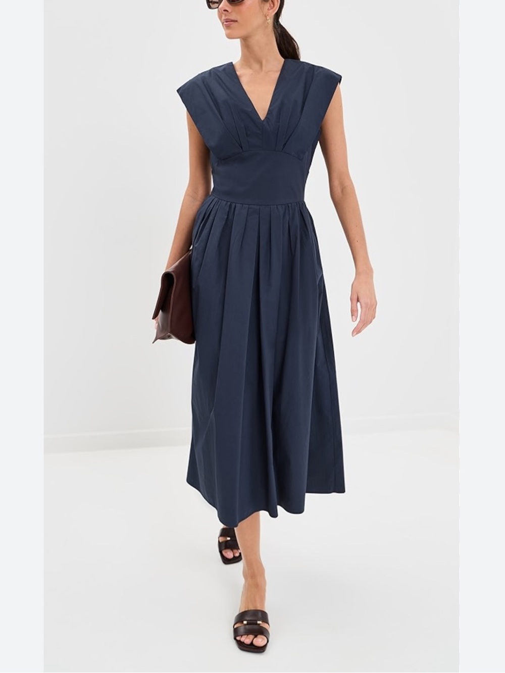Rosie Assoulin Navy In Full Bloom Dress